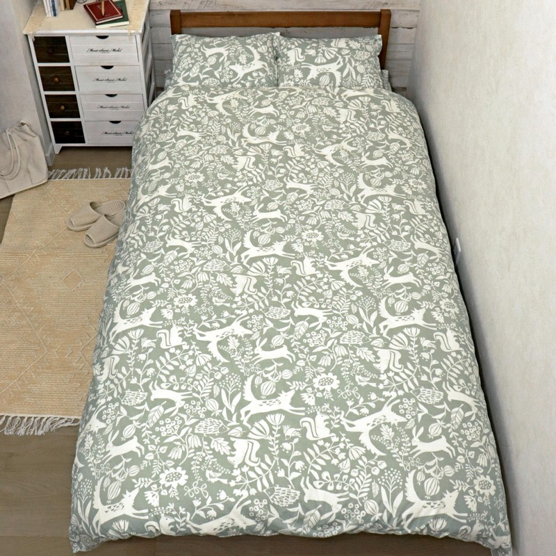 CAMEL PALMS Made in Japan 100% Cotton Gauze Duvet Cover