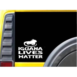 EZSTIK Iguana Lives Matter Sticker k144 6 inch lizard terrarium decal