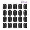DMiotech 20pcs 13mm Inner Diameter Black Screw Protector Rubber End