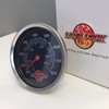 LavaLock BBQ Temperature Gauge Grill Pit Thermometer Fahrenheit Black Smoker