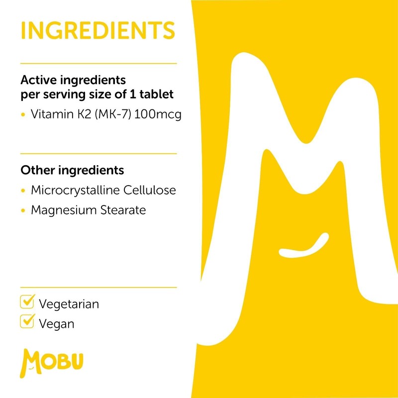 Vitamin K2 MK-7 100mcg 120 Tablets | Healthy Bones, Muscle