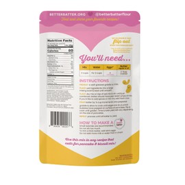 Better Batter Pancake Mix | Certified Kosher, Vegan & Gluten Free Mix for Baking Top 9 Allergen-Free Perfect for Fluffy Pancakes! Just Add Water, Eggs & Butter Hostess Kitchen Cooking Gifts 1LB Pouch