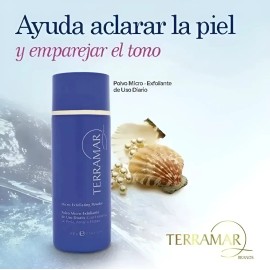 Terramar Polvo Exfoliante Facial 100 g Día y Noche Todo Tipo de Piel 20+ Años