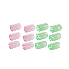 Beavorty Hair Curler Plastic Set 12pcs 36mm Big Women's Hair Styling Tool Non-slip Design Random