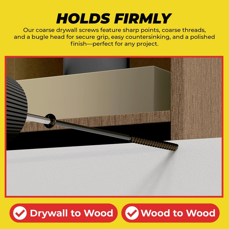 Qualihome #10 Coarse Thread Sharp Point Drywall Screw with Phillips
