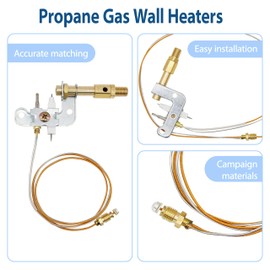 ActyGo Replacement Vent Free Propane Gas Wall Heaters Pilot ODS 120630-02 fits Vanguard Comfort Flame Glo-Warm Cozy Heat Kozy World Pro Com Desa International etc