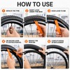 EXQUIMA 2 PCS Tyre Levers, Bicycle Tyre Removal Tools for