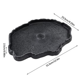 Reptile Water Dish, Reptile Feeding Dish Corner Bowl Breadworm Feeding Food Bowl, Terrarium Decor Bowls for Bearded Dragon Lizard Frog Leopard Gecko Tortoise Hermit Crab Chameleon (Y-30)