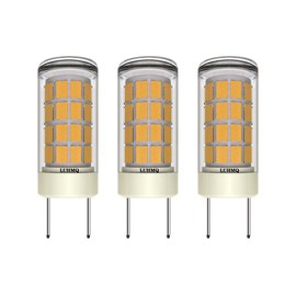LUHMQ G8 LED Bulbs 3-Pack G8 GY8.6 Bi-pin Base JCD Xenon G8 Bulbs for Under Cabinet Counter Light, Kitchen Lighting and Puck Lights,3.5W(35W Halogen Bulb Equivalent) 350LM AC120V(Warm White 3000K)