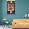 Tibetan Thangka Wealth God Yellow Jambhala Buddha Buddhist Decorative Scroll