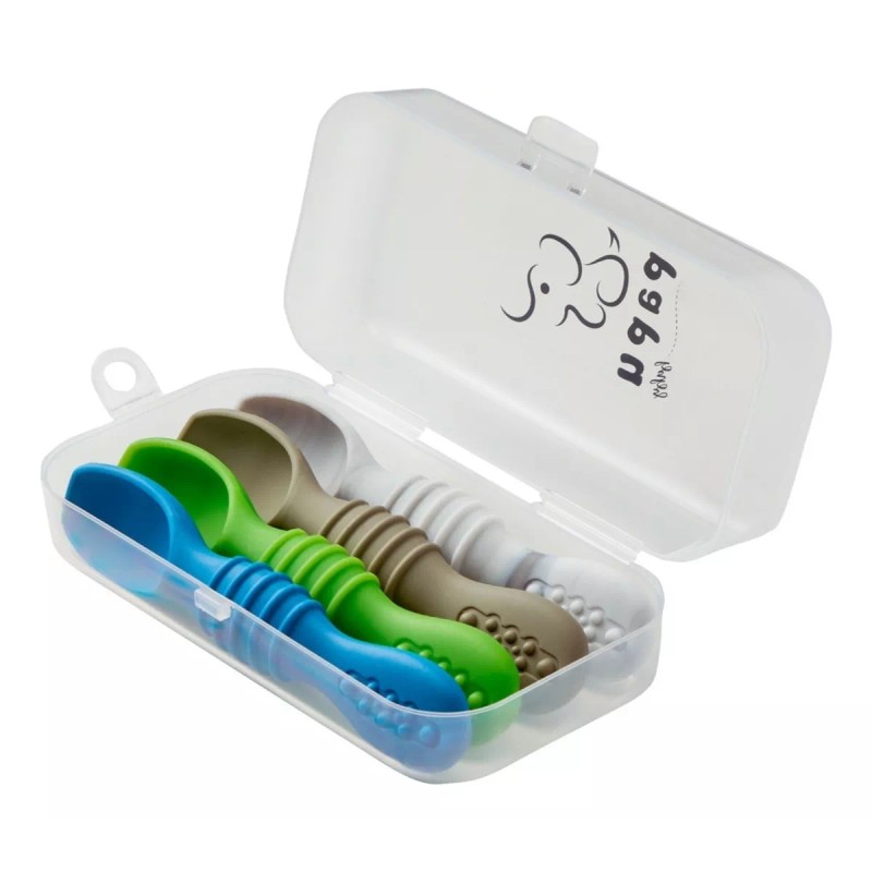 Papu Baby Set De 4 Cucharas De Silicón Chicas (con