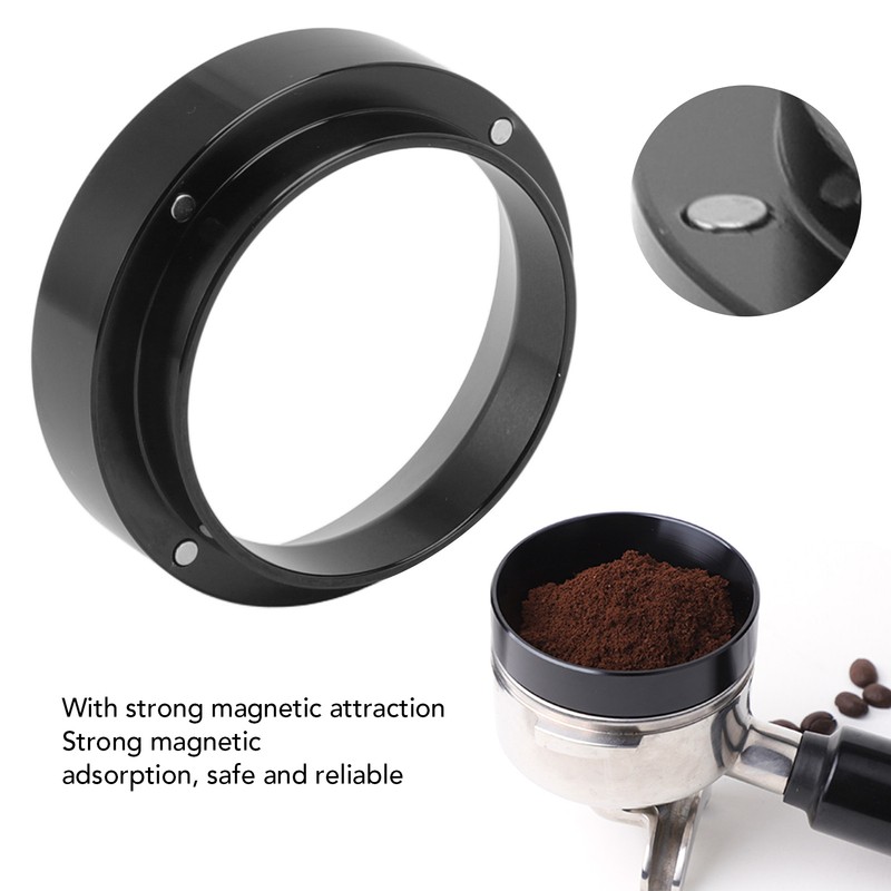 53mm Coffee Dosing Funnel Aluminum Alloy Magnetic Coffee Powder Dosing