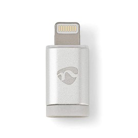 Nedis CCTB39901AL Apple Lightning Adapter | Apple Lightning 8-pin Male - USB Micro B Female