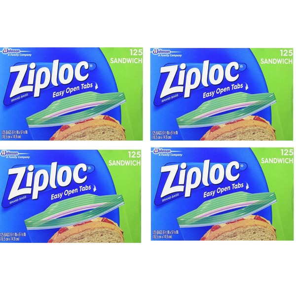 Ziploc Sandwich Bags, 500 Count