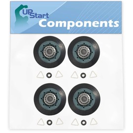 4-Pack W10314173 Dryer Drum Roller Replacement for Whirlpool WED6600VU0 Dryer - Compatible with WPW10314173 Roller Drum Support Kit