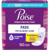 Poise Incontinence Pads for Women - Long 90 Count -