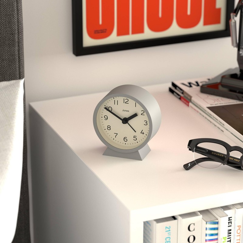 Jones Clocks® Midnight mini alarm clock | Contemporary design |
