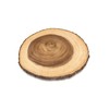 Lipper International Acacia Wood Large Slab Lazy Susan with Bark