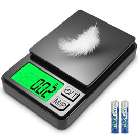 Fine Scale, 500 g/0.01 g, Digital Precision Mini Kitchen Scale, Gold Scale, Coin Scales with LCD Display, Tare Function, 7 Units, for Kitchen, Coffee, Jewellery, Cereals