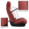 TIEHESYT Leather Seat Covers Front Pair with Lumbar Support, Breathable