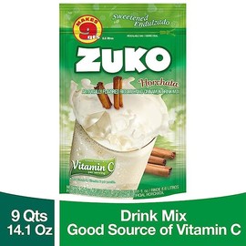 ZUKO Horchata Instant Powder Drink, Family Pack, No Sugar Needed, Vitamin C, 14.1 Oz (Pack of 6)