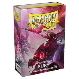 2 Packs Dragon Shield Dual Matte Mini Japanese Fury 60 ct Card Sleeves Value Bundle!