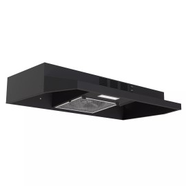 SNDOAS 30'' Under Cabinet Range Hood 230CFM Super Slim 2 Speed Button control Black