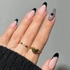 Sethexy Abstract Stiletto False Nails Nude Pink Nails Stick On