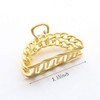 Fodattm Women Gold Hair Claw Clip Alloy Hair Jaw Clips