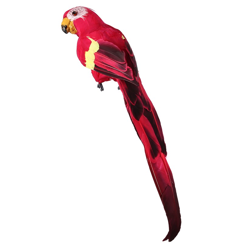 Simulation Feather Parrot Beautiful Artificial Bird Decor Party Garden Home