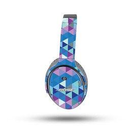 MightySkins Skin Compatible with Bose QuietComfort 35 II Headphones - Purple Kaleidoscope | Protective, Durable, and Unique Vinyl Decal wrap Cover | Easy to Apply