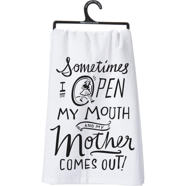 Primitives by Kathy LOL Made You Smile Dish Towel, 28"