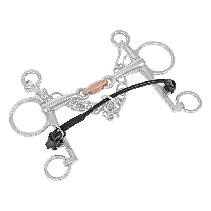 Shires Blenheim Lip Strap-Black One Size