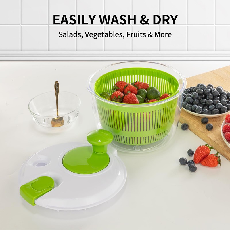 Salad Spinner Small Salad Washer and Spinner, Lettuce Spinner with