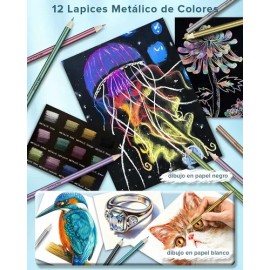Lapices de Colores 72 Piezas Escolar Kit de Dibujo y Arte Profesional Carbón y Boceto con Estuche Portátil IFORU Lapiz                                