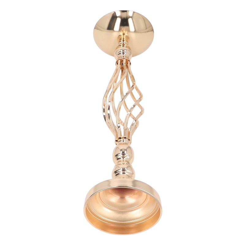 Table Candlestick Ornament Iron Twisted Curb Candle Holder Decorative Ornament