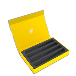 Feldherr Magnetic Box Yellow for Model Railways, Locomotives and Vehicles - 4 Bars for N Gauge - Lying Down