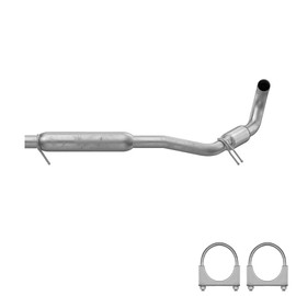 Northeastern Exhaust Aluminized Steel - Exhaust Resonator Compatible with 2011-2017 Town & Country Grand Caravan C/V Routan 3.6L - Include Clamps
