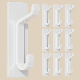 pickpiff pickpiff 12-Stck Klebehaken Ultra Stark, H?lt Bis Zu 6kg, Metall Trhaken Handtuchhaken Nichtrostend, Selbstklebende Haken, Duschhaken Ohne Bohren, Wei?