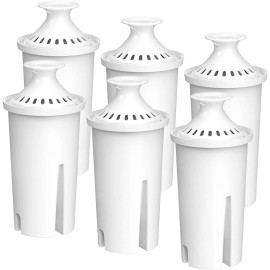 FilterLogic Pitcher Water Filter, Replacement for Brita Classic (6 packs)