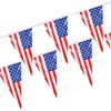 Papstar Pennant-Chain, Usa Flag, Triangular, 4 M