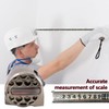 7.5M/25FT Measuring Tape Metric and Imperial, Stainless Steel Hollow Tape