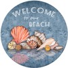Andreas Silicone TR-GGWB Welcome Beach Non-Slip 8" Trivet/Pot Holder/Hot Pad,