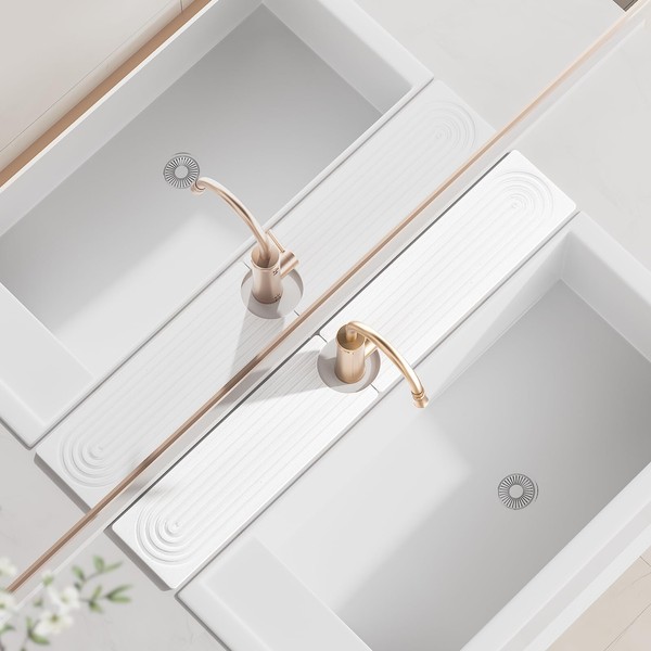 Faucet Mat for Kitchen Sink, 15.7" Quick Absorbent Diatomite Fast