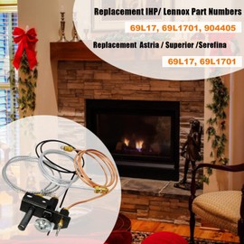 DEEKOOL 69l17, J4117, 904405 Fireplace Natural Gas Pilot Assembly 108084-02, 69l1701, Compatible with Lennox, Ihp, Serefina, Superior, Astria Direct Vent Natural Gas Fireplaces