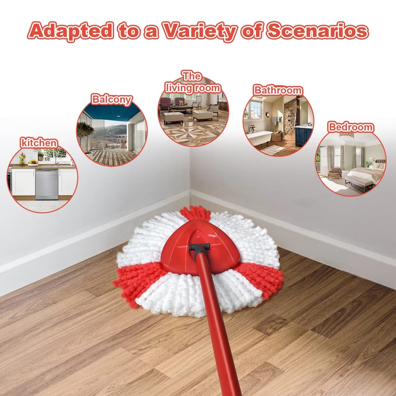 GFRED Set Of 3 Mop Head Replacement Compatible With Vileda
