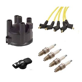 Tune UP KIT Ignition for Caterpillar 4G63 Engines Clip Cap Distributor Forklift Trucks, Rotor, Wire Set