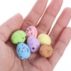 100pcs Mini Easter Eggs, Foam Bird Eggs Speckled Pastel Eggs