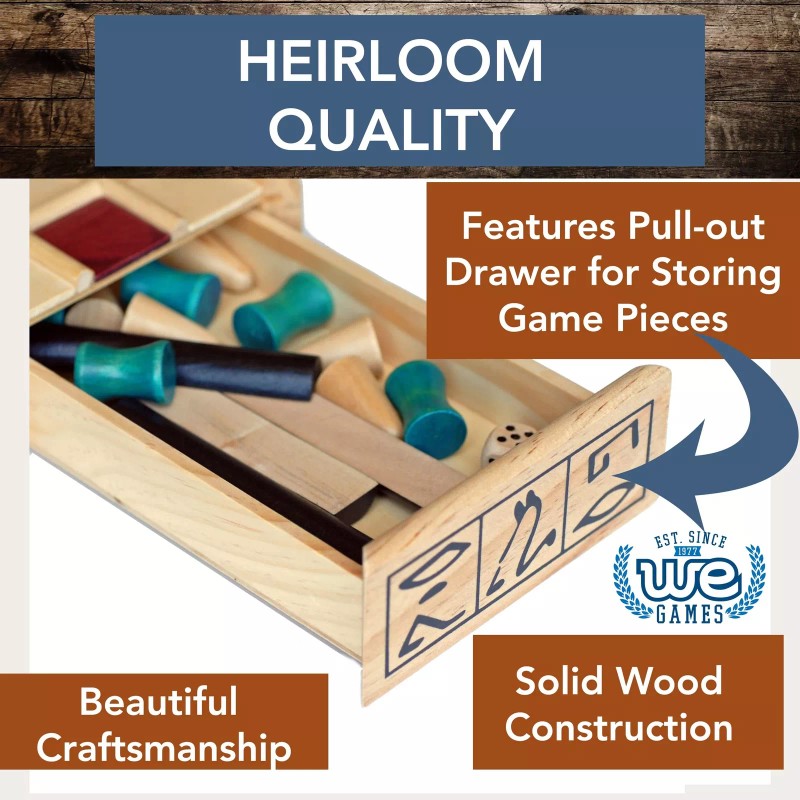 WE Games Senet Ancient Egyption Wooden Board Games, Strategy Board