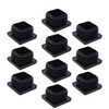 Design61 10 x Square Tube Plugs, Lamellar Plugs, 34 x